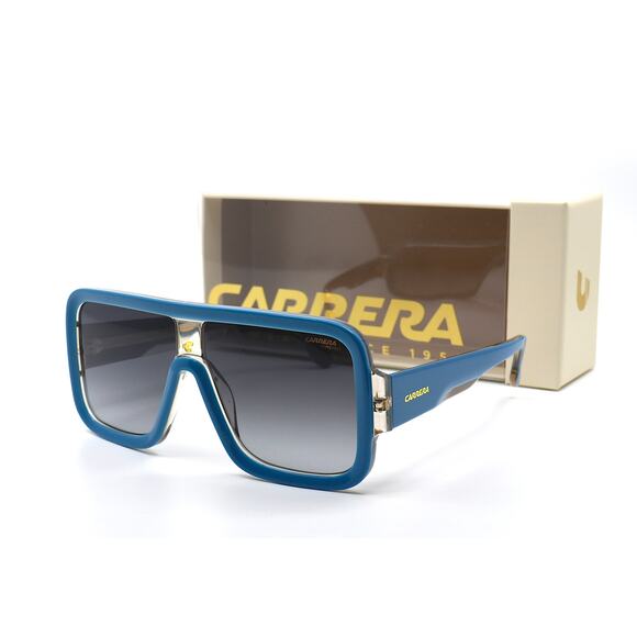 BRAND NEW CARRERA FLAGLAB 14 BLUE GREY GRADIENT AUTHENTIC SUNGLASSES - Picture 1 of 11
